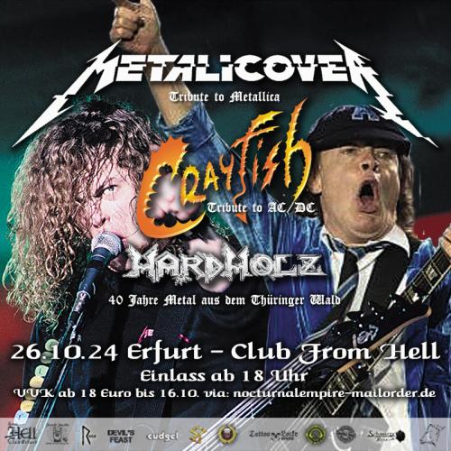 26.10.2024: Metalicover, Crayfish, Hardholz im From Hell in Erfurt